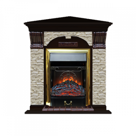 Арочный Грот однотонный угловой (венге)+Majestic Brass Арочный Грот однотонный угловой (венге)+Majestic Brass