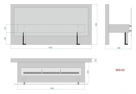 Биокамин напольный Lux Fire "Консул 3" 1200 по цене 47 250 руб.
