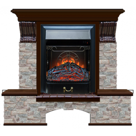 Бостон К Грот цветной (дуб)+Majestic Black