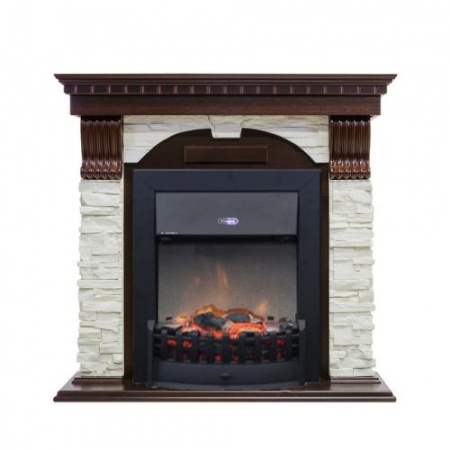 Dublin арочный сланец белый (темный дуб)+Lydon Black