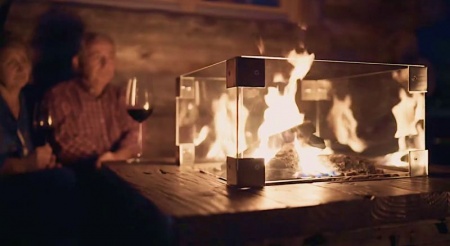 Газовый тол-камин Lounge Table Grey Газовый тол-камин Lounge Table Grey