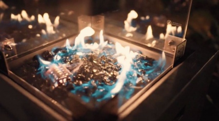 Газовый тол-камин Lounge Table Grey Газовый тол-камин Lounge Table Grey