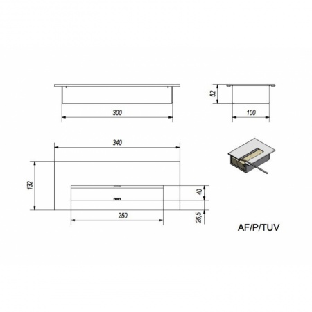 Биокамин Kratki AF стальной, TUV Биокамин Kratki AF стальной, TUV по цене