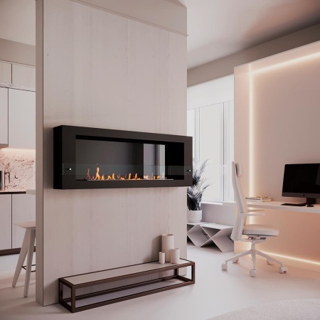 Биокамин SteelHeat WALL ONE 1200 LITE черный, стемалит Биокамин SteelHeat WALL ONE 1200 LITE черный, стемалит по цене 47 250 руб.