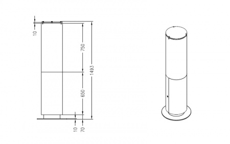 Напольный биокамин Spartherm Ebios-Fire Tower Напольный биокамин Spartherm Ebios-Fire Tower по цене 354 000 руб.